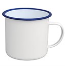 Grand mug à soupe en acier émaillé Olympia 670ml (lot de 6)